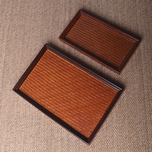 Bamboo Storage Tray Rectangular Square Octagon Traditional Chinese Design Kitchen Tableware Food Storage Container - Product Image 2