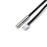 Sensor Suhu AC NTC 5K Termistor B3950 1% 1 Meter Layanan Kustom