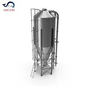 SDCAD Marca Personalização especial silo de armazenamento de cimento portátil de 60 toneladas 100 toneladas dimensões silo de cimento austrália para venda