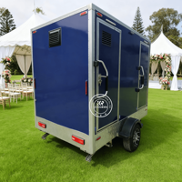 Toilettes publiques mobiles Salle de bains de luxe Remorque portable Toilette avec douche Toilette de camping Toilette mobile Vip Porta Potty Trailer