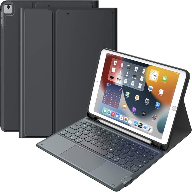 Slim Magnetic Detachable Wireless BT Trackpad Keyboard Case for iPad 9th 8th 7th 10.2 Inch 2021 2020 2019 iPad air 3rd 10.5inch