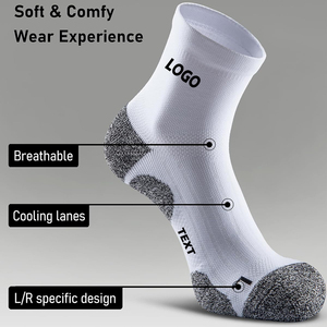 Empaquetado gratis, muestra gratis, logotipo personalizado, calcetín deportivo de tubo corto, <span class=keywords><strong>calcetines</strong></span> atléticos acolchados de felpa, <span class=keywords><strong>calcetines</strong></span> deportivos para hombres y mujeres, <span class=keywords><strong>calcetines</strong></span> deportivos para correr y senderismo - Product Image 5