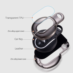 Housse de clé de voiture en cuir pour BMW <span class=keywords><strong>MINI</strong></span> <span class=keywords><strong>COOPER</strong></span> S ONE JCW F54 F55 F56 F57 F60 CLUBMAN COUNTRYMAN Porte-clés à distance - Product Image 4