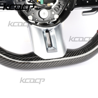 Pour Benz AMG GLC GLE S63 G63 G65 Gt63 EQB GTS GT W205 W204 W206 W221 W222 W223 W213 W211 W219 LED Volant en fibre de carbone