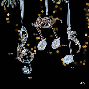 Weihnachten dekorative hängende Verzierung transparente Baum Anhänger Urlaub Dekoration Glitter Acryl Weihnachts verzierung - Product Image 5