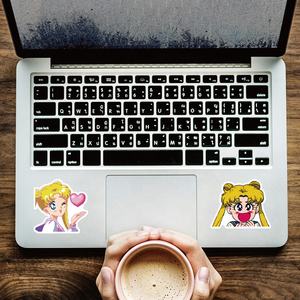 50 buah stiker kartun klasik Anime Sailor <span class=keywords><strong>Moon</strong></span> Girl untuk anak-anak gadis hadiah promosi stiker bagasi Skateboard - Product Image 5