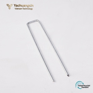 YCX Horticultural U-Shaped Nail for Greenhouse Weeding Cloth Insect Proof Net Fixing with Gasket Industrial Grade <b>Metal</b> <b>Tent</b> <b>Peg</b> - Product Image 6