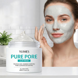 MASCARILLA DE ARCILLA PURA PARA POROS - Limpiador Facial de Doble Acción |   Ácido Salicílico + Carbón de Bambú |   Exfoliación Suave y Refinamiento de la Piel - Product Image 2
