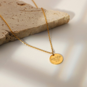 Collar con Colgante Cuadrado <span class=keywords><strong>de</strong></span> Acero Inoxidable Chapado en Oro <span class=keywords><strong>de</strong></span> 18K con Diseño <span class=keywords><strong>de</strong></span> Corazón <span class=keywords><strong>y</strong></span> Animal, Regalo <span class=keywords><strong>de</strong></span> <span class=keywords><strong>Amistad</strong></span> para Mujer - Product Image 2