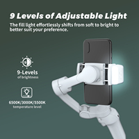 L7Cpro 360 Auto Face Tracking 3 pour support de téléphone portable à cardan IA avec télécommande sans fil et batterie 2550 mAh pour vidéo en direct