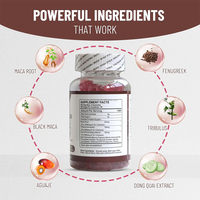 Gummies de Maca Bio OEM 1500mg – Amplificateur de Fessier avec Maca Noire et Vitamines pour Femmes