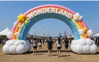 Arche gonflable géante personnalisée 6m-12m, imperméable, avec pompe à air électrique, multicolore, pour la décoration de festivals culturels, de carnavals et de fêtes