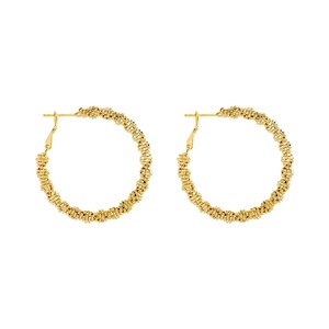 Boucles d'oreilles en forme de grand cercle torsadé, plaqué <span class=keywords><strong>or</strong></span>, nouveau Style - Product Image 6