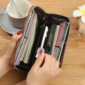 Женские кошельки из искусственной кожи по оптовой цене, с принтом, большой вместимости, длинный кошелек, клатч для кредитных карт, сумка-клатч на запястье, сумка для телефона - Product Image 3