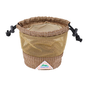 Custom <b>Drawstring</b> Mesh Ripstop <b>Drawstring</b> <b>Pouch</b> Cosmetic Toiletries Bag OEM Private Label Travel Organizer Gear Stuff Sack - Product Image 3