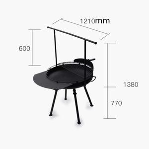 <strong>Portable</strong> American-Style BBQ Rack For 5-People Metal Steel <strong>Charcoal</strong> Stand For Patio Villa Bonfire Party BBQ Rack - Product Image 3