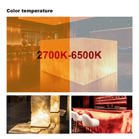 Panneau LED flexible haute densité 576 LED/feuille SMD2835, DC24V, 2700K-6500K, CRI élevé, sans points noirs, pour éclairage décoratif intérieur