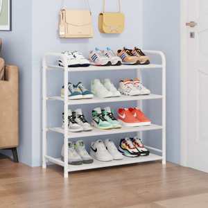 Zapatero Metálico Plegable Portátil Moderno para Sala de Estar, Estante para Zapatos Multicapa de Altura Ajustable, Armario de Almacenamiento Simple - Product Image 3