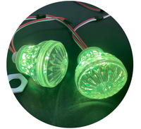 Lampes LED PC 60 mm pour fêtes foraines et carnavals, lumières ponctuelles Turbo Cabochon 6 LED, indice de protection IP67, garantie de 2 ans, parcs d'attractions