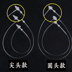 Bridas para cables Chcc de 0.5mm de grosor, transparentes, de plástico, para etiquetas y uso general - Product Image 2
