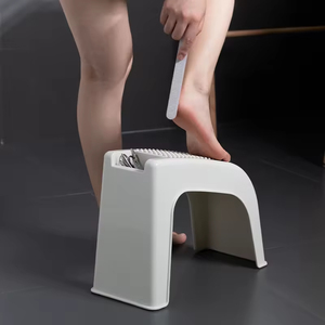 Repose-pieds de douche à pois pour le rasage des jambes, massage des pieds, <span class=keywords><strong>marchepied</strong></span> simple en <span class=keywords><strong>plastique</strong></span>, rouleau de pédicure, massage des jambes, usage domestique - Product Image 3