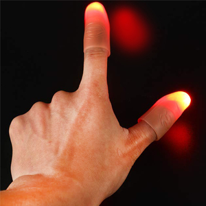 Ngón Tay Cái Phát Sáng Mới Lạ Đạo Cụ Ảo Thuật Đèn LED Ngón Tay Cái Giả Lụa Biến Mất Bền Tuyệt Vời Đồ Chơi Tiệc Halloween - Product Image 5