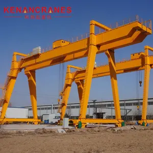 Üst OEM vinç tedarikçisi elektrikli çift kirişli ray monte RMG Goliath vinç konteyner portal vinç için liman atölye mal Yard