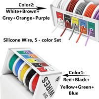 Temukan Kabel Silikon Ultra Fleksibel Mirip Icon 10-30AWG Tahan Suhu Tinggi 200 ° Kabel Penghubung Tembaga Lunak Berlapis Timah untuk Kawat Silikon DIY