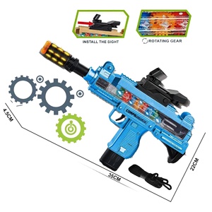 KK <span class=keywords><strong>UZI</strong></span> 36CM pistola elettrica giocattolo spaziale, pistola a vibrazione leggera giocattolo; Pistola a batteria giocattolo con suono leggero; Bambini migliori giochi di tiro - Product Image 3