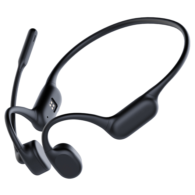 Factory Wholesale S18M Bone Conduction Telephone Headsets With External Microphone Bone Conduction Telephone Headphones With Mic