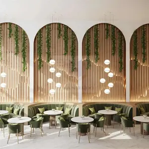酒店餐厅家具制造咖啡厅快餐摊位座位半圆餐厅沙发桌椅