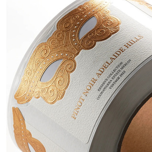 Autocollants <span class=keywords><strong>pour</strong></span> bouteilles <span class=keywords><strong>d</strong></span>'<span class=keywords><strong>eau</strong></span> minérale, papier adhésif durable personnalisé, étiquettes personnalisées <span class=keywords><strong>pour</strong></span> bouteilles de vin avec code-barres et finition brillante UV - Product Image 1