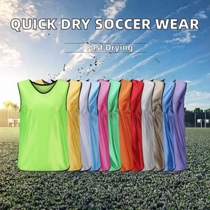 Wholesale Cheap Summer Quick Drying 100% Polyester Soccer Wear for Adults Kids Football <b>Training</b> Pinnies Jerseys Vest <b>Bibs</b> - Product Image 2