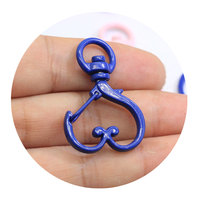 Fermoir à homard pivotant en métal, mignon fermoir à coquille, pouce, lune, étoile, fleur, cœur, bijoux, pièces