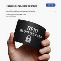 Carte de protection haute fréquence NFC RFID anti-scan, protège les cartes bancaires, les documents d'identité, la lecture et la numérisation non autorisées, garantissant la confidentialité