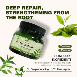 オーガニックティーツリーオイル リペアリングヘアマスク 500ml ケラチンエキス配合 ダメージヘア用 かゆみ止め 頭皮をリフレッシュ - Product Image 4