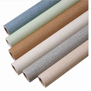 Papel tapiz adhesivo de estilo japonés para decoración de sala de estar y <span class=keywords><strong>Casa</strong></span>, papel tapiz impermeable con textura simple de pvc - Product Image 1