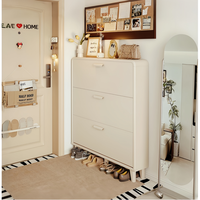 Meuble à chaussures de style crème, nouveau design, pour le couloir, unité de rangement complète pour l'entrée de la maison, étagère à chaussures la plus vendue