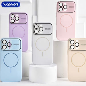 Funda Magnética de Silicona Líquida VAWI S077 con Protector de Lente de Gran Tamaño para iPhone 11 12 13 14 15 16 17 Pro <span class=keywords><strong>Max</strong></span> - Product Image 1