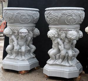 Escultura de hombre y mujer desnuda griega de tamaño real de mármol blanco famoso tallado a mano - Product Image 2