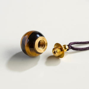 Pendentif Bouteille <span class=keywords><strong>de</strong></span> Parfum en Œil <span class=keywords><strong>de</strong></span> <span class=keywords><strong>Tigre</strong></span> Naturel en Gros, Bijou en Cristal <span class=keywords><strong>de</strong></span> Guérison, Souvenir Décoratif - Product Image 3