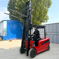 Forklift Listrik Mini Portabel Teleskopik 4WD 3-4 Ton LEAD LD-30EF Buatan Pabrik Cina (Aki Timbal Asam)