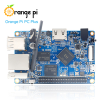 Orange Pi PC Plus 1G DDR3 8G EMMC Flash Allwinner H3 Mini PC Sistem Operasi Linux Open Source Kit Pengembangan Single Board Warna Oranye