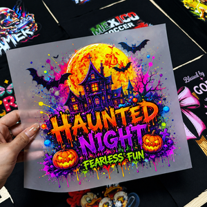 Adesivi DTF Personalizzati per Halloween in Confezione Mista con Stampa di Zucche, Fantasmi e Ragni per Negozi di Stampa - Product Image 2