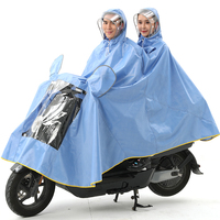Imperméable pour moto à deux places de haute qualité, poncho de pluie pour vélo électrique