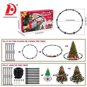 Huada 2025ชุดรางรถไฟพลาสติกคลาสสิกชุดดนตรีไฟฟ้าตกแต่งคริสต์มาสรถไฟของเล่นในต้นไม้ - Product Image 6