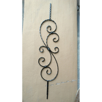 HUAART Balustres en fer forgé sur mesure pour escalier courbé, design classique, conception CAO, résistant à la rouille, à faire soi-même
