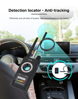 Détecteur de caméra cachée K18 amélioré Scanner d'insecte anti-espion Sécurité de l'hôtel Détecteur de signal GSM GPS RF Voyage Bureau Maison Hôtel
