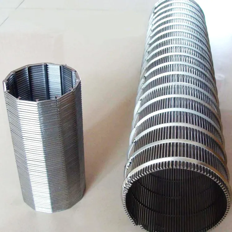 Custom 200 300 400 500 800 1000 micron um johnson stainless steel 304 wedge wire screen for water well filtration