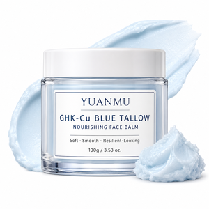 Crème hydratante <span class=keywords><strong>anti</strong></span>-âge bio à marque privée, barrière protectrice, GHK-Cu, peptide de cuivre, suif de bœuf, raffermissante pour le <span class=keywords><strong>cou</strong></span> <span class=keywords><strong>et</strong></span> le visage - Product Image 1